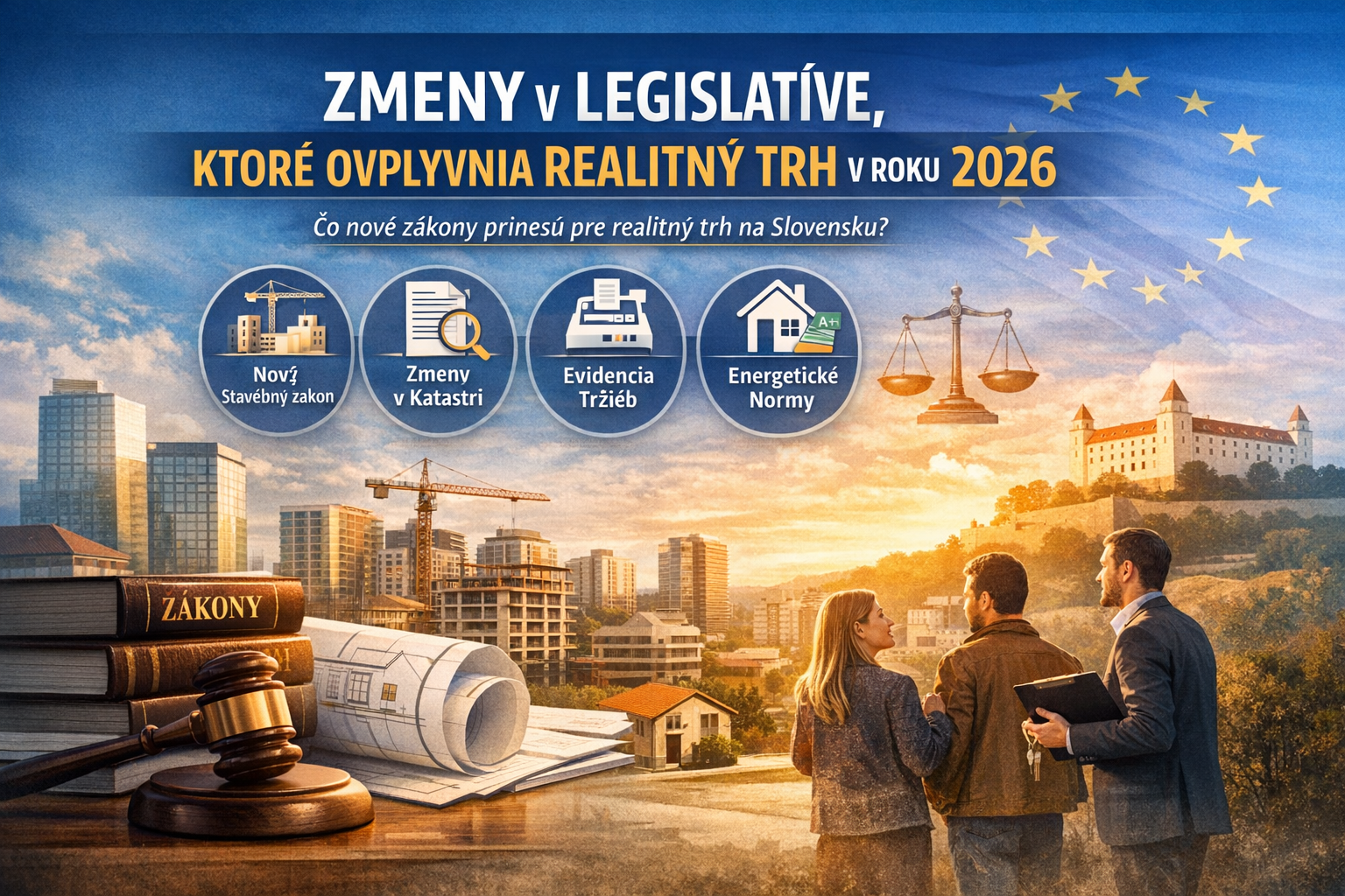 Zmeny v legislatíve, ktoré ovplyvnia realitný trh na Slovensku v roku 2026 Zmeny v legislatíve, ktoré ovplyvnia realitný trh na Slovensku v roku 2026